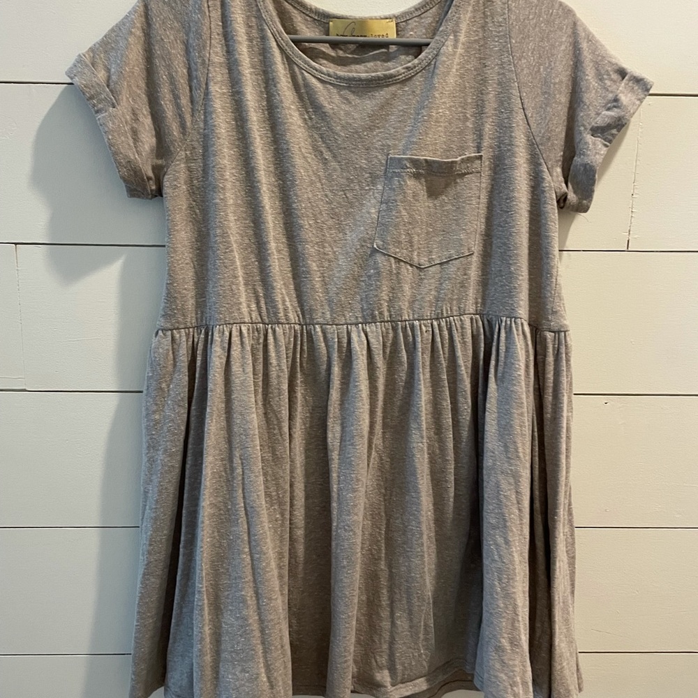 Taupe baby doll dress